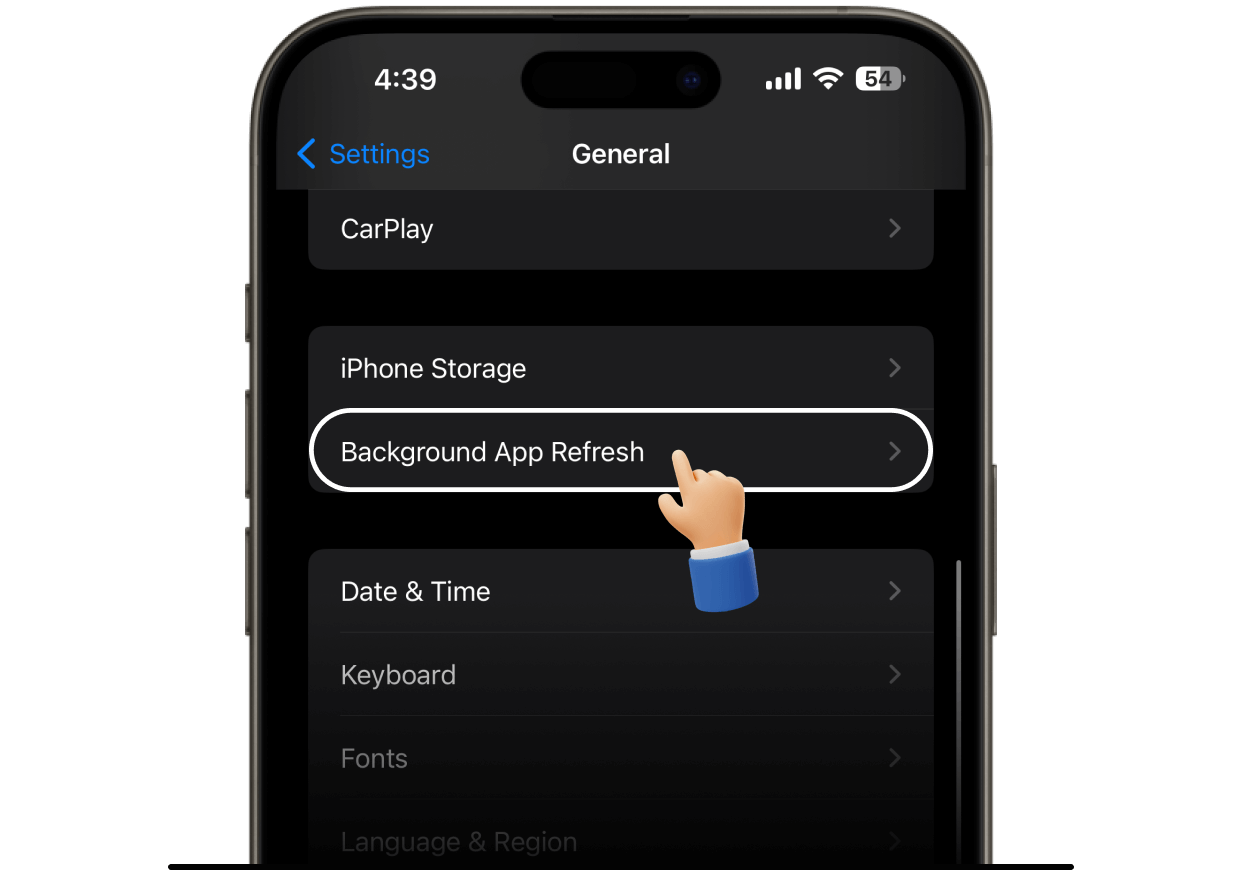 Background App Refresh appsupportpages